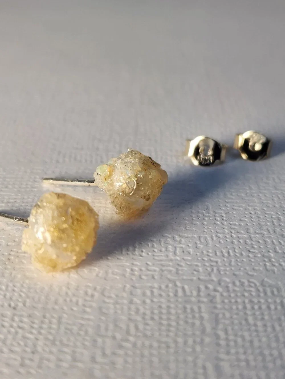 Handmade Ethiopian Opal Crushed on Real Freshwater Pearl 925 Stud Earrings